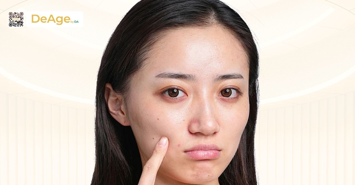 Nên chọn filler, bột chỉ, CaHA hay PMMA để tăng thể tích gương mặt? 1 hình mặt hóp