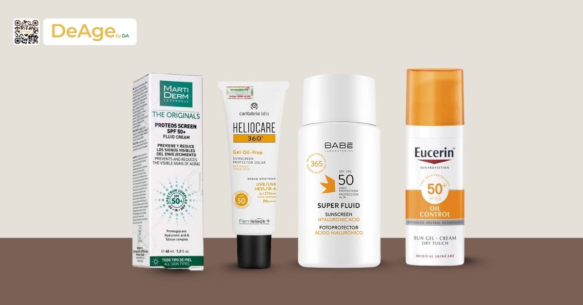 Nám da: nguyên nhân và cách xử lý an toàn để da sáng trở lại 8 một số loại kem chống nắng