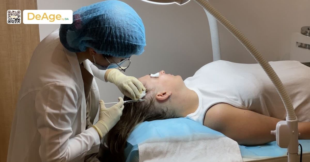 Tiêm PRP trị rụng tóc có hiệu quả không? Cứu cánh cho người tóc thưa, hói 3 tiêm prp vào da đầu