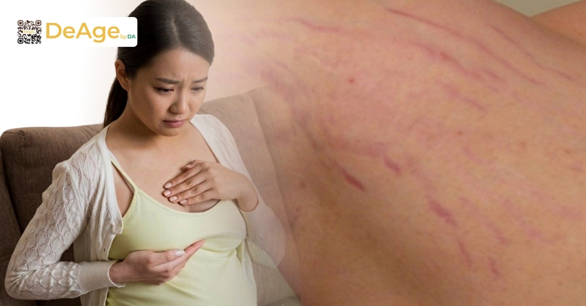 Rạn da ngực khi mang thai - nỗi lo thầm kín và cách cải thiện an toàn 4 Tự ti rạn da vùng ngực
