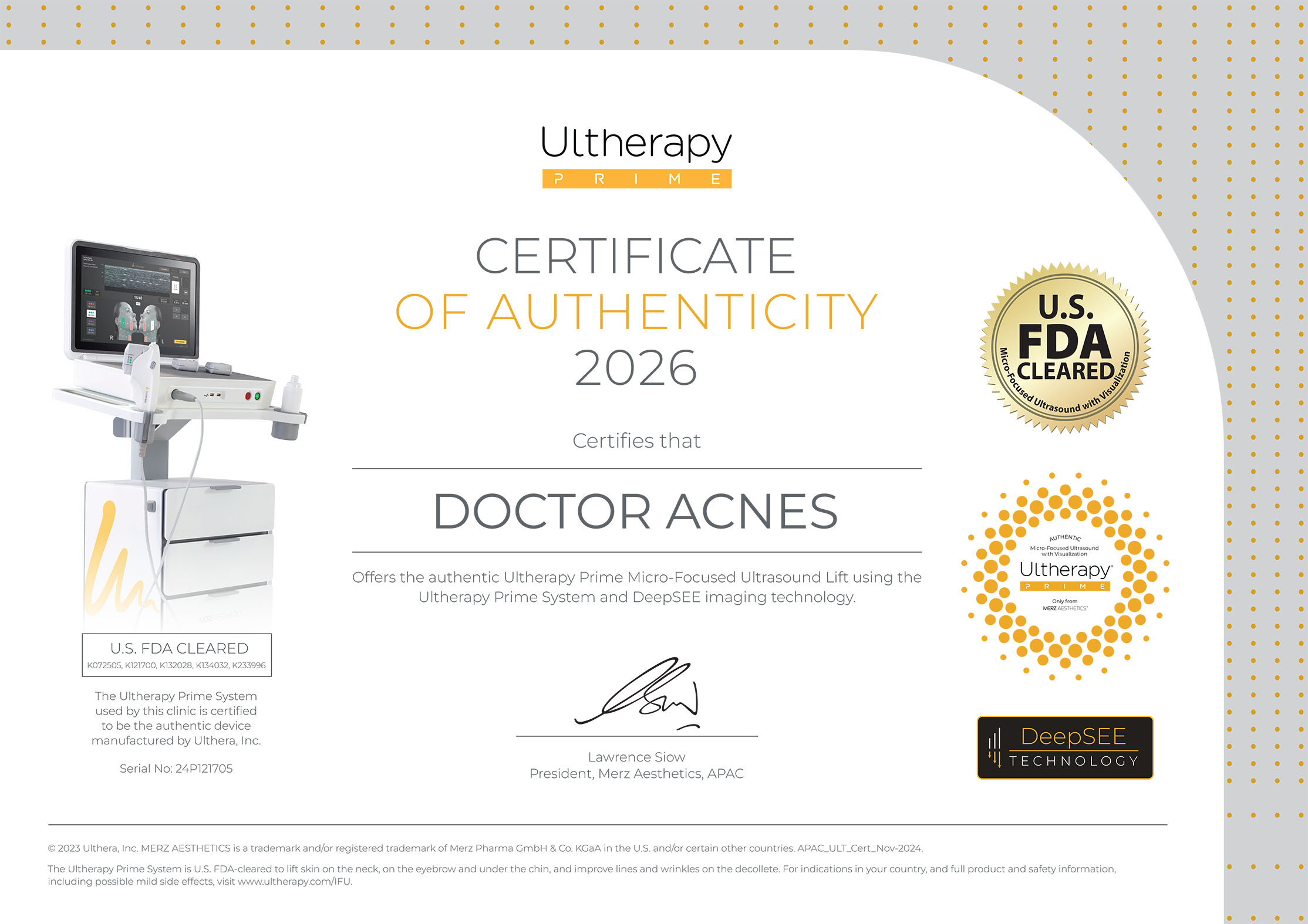 DOCTOR ACNES_Ultherapy_Prime_2026_A4