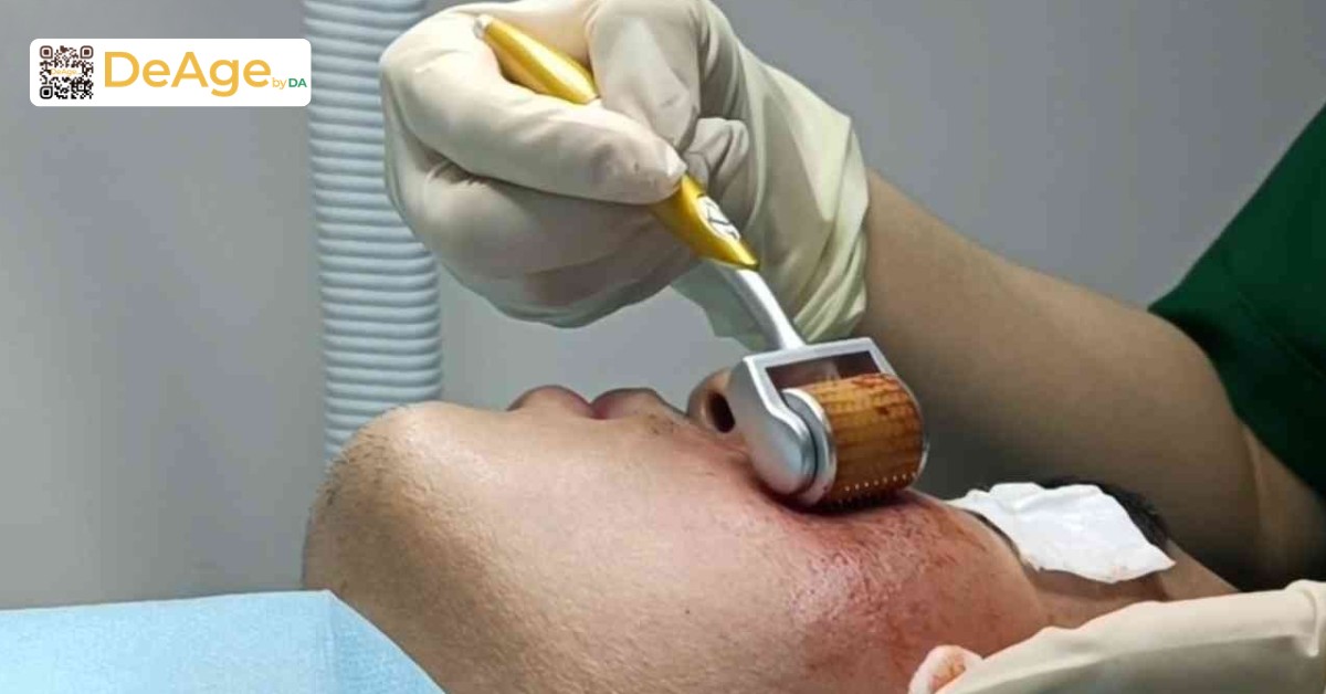 Tái tạo da là gì và những phương pháp tái tạo da phổ biến hiện nay 9 Lăn kim truyền thống