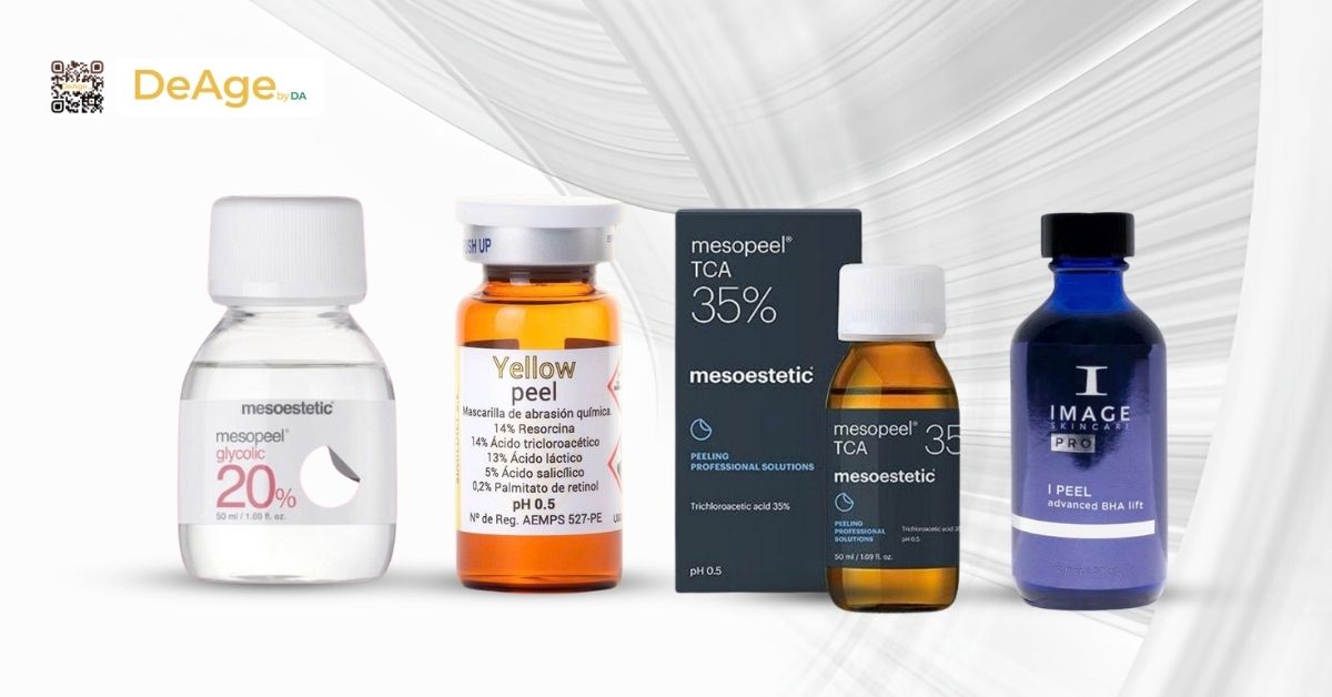 Các phương pháp trẻ hóa vùng cổ ít xâm lấn và địa chỉ thực hiện an toàn 9 Sản phẩm peel da tại Deage by DA