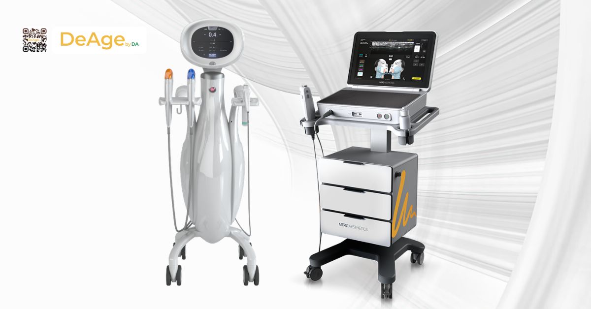 Các phương pháp trẻ hóa vùng cổ ít xâm lấn và địa chỉ thực hiện an toàn 6 hệ thống HIFU Ultraformer MPT (bên trái) - Ultherapy Prime (bên phải)