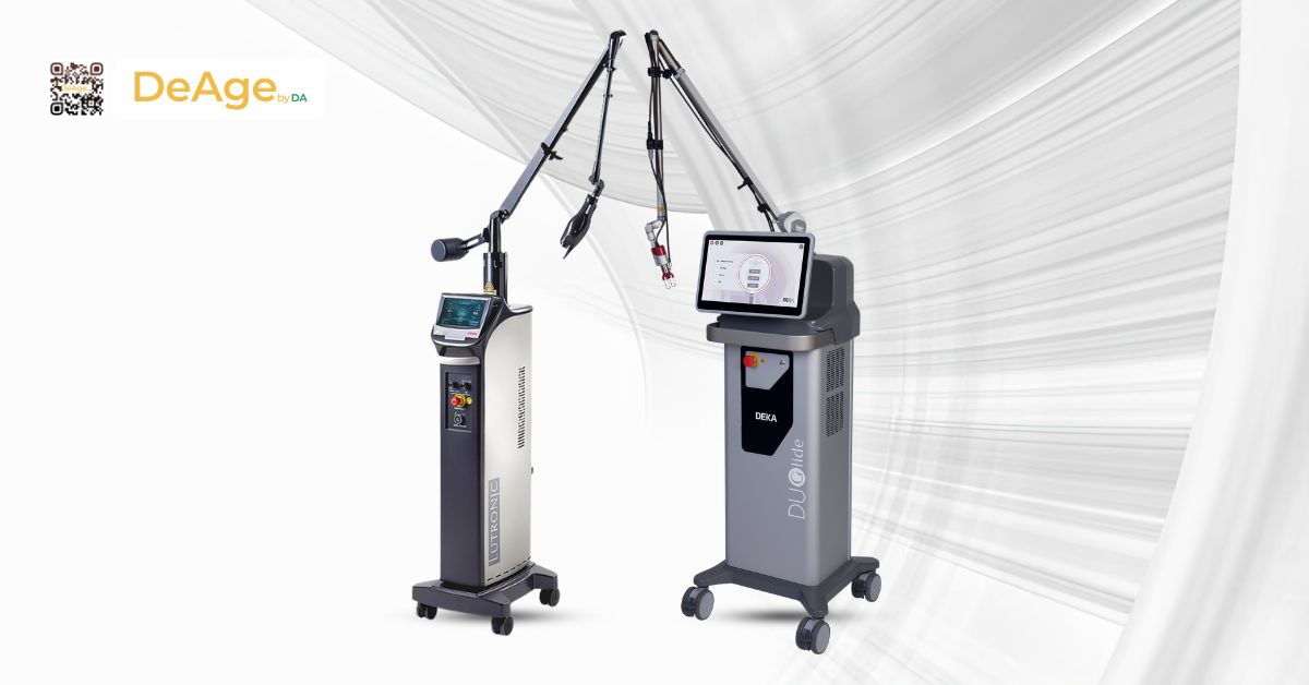 Các phương pháp trẻ hóa vùng cổ ít xâm lấn và địa chỉ thực hiện an toàn 8 hệ thống laser Lutronic (bên trái) và Deka (bên phải)