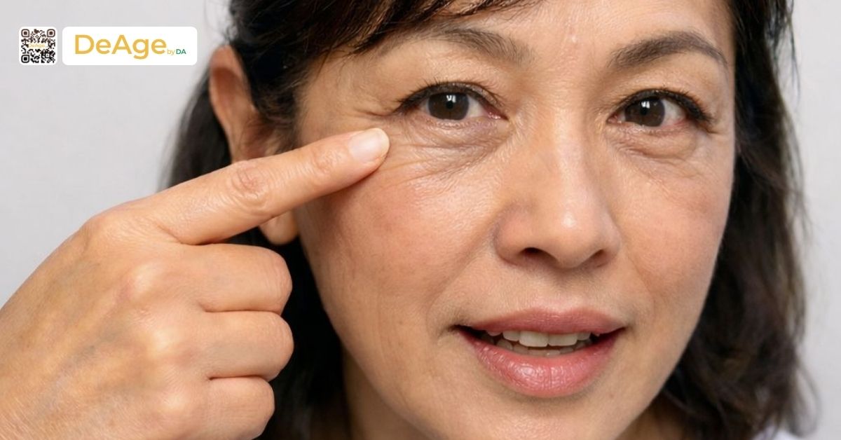 3 loại nếp nhăn dưới mắt và cách khắc phục hiệu quả 1 nếp nhăn mắt