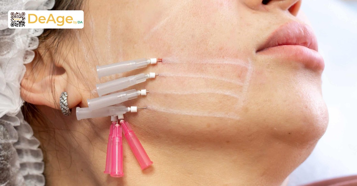 Căng chỉ collagen: cơ chế hoạt động và hiệu quả nâng cơ trẻ hóa da 3 Cấy chỉ vào da