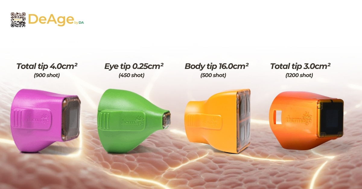 Ultherapy và Thermage: đâu là giải pháp phù hợp trong nâng cơ, trẻ hóa da? 3 Đầu tip Thermage