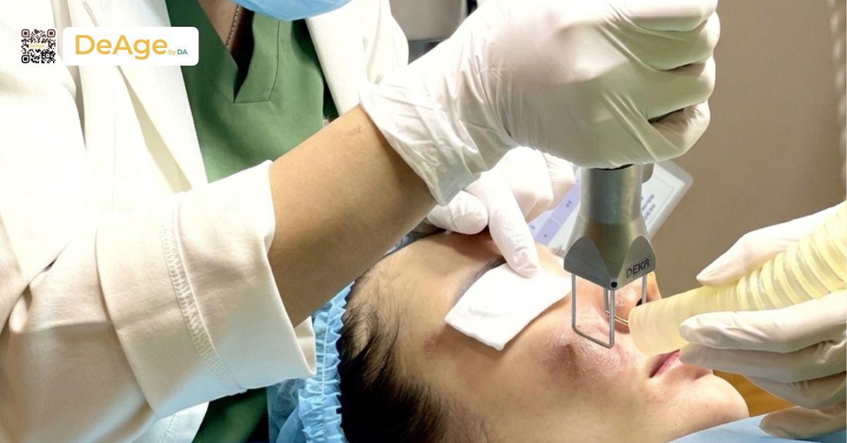 Laser fractional CO2 hỗ trợ trẻ hóa và tái tạo làn da tại Deage by DA
