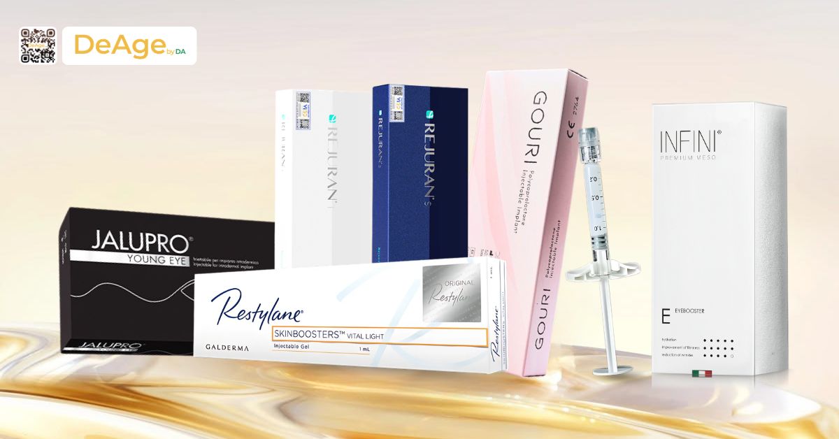 Top 11 cách xóa nếp nhăn vùng mắt an toàn và hiệu quả hiện nay 6 hình một số sp tiêm mắt