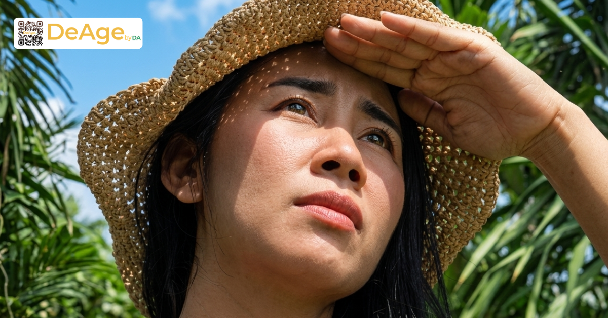 Da cổ sần sùi do đâu và cách giúp da cổ mịn màng hơn 2 Người đi nắng