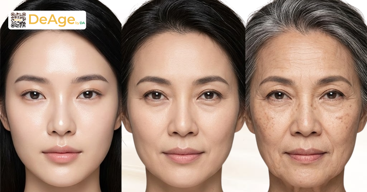 Tiêm trẻ hóa da: giải pháp cải thiện dấu hiệu lão hóa từ bên trong 1 Vì sao gương mặt xuất hiện dấu hiệu lão hóa