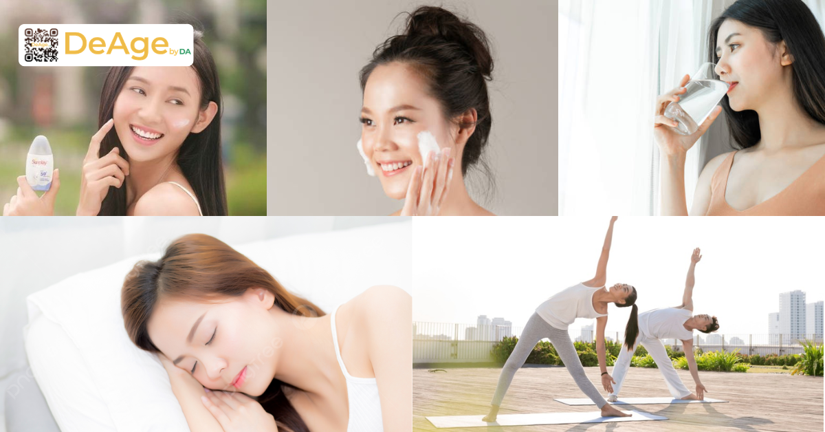 Da bị lão hóa sớm: dấu hiệu nhận biết, nguyên nhân và cách cải thiện 13 phòng ngừa tình trạng lão hoá da mặt