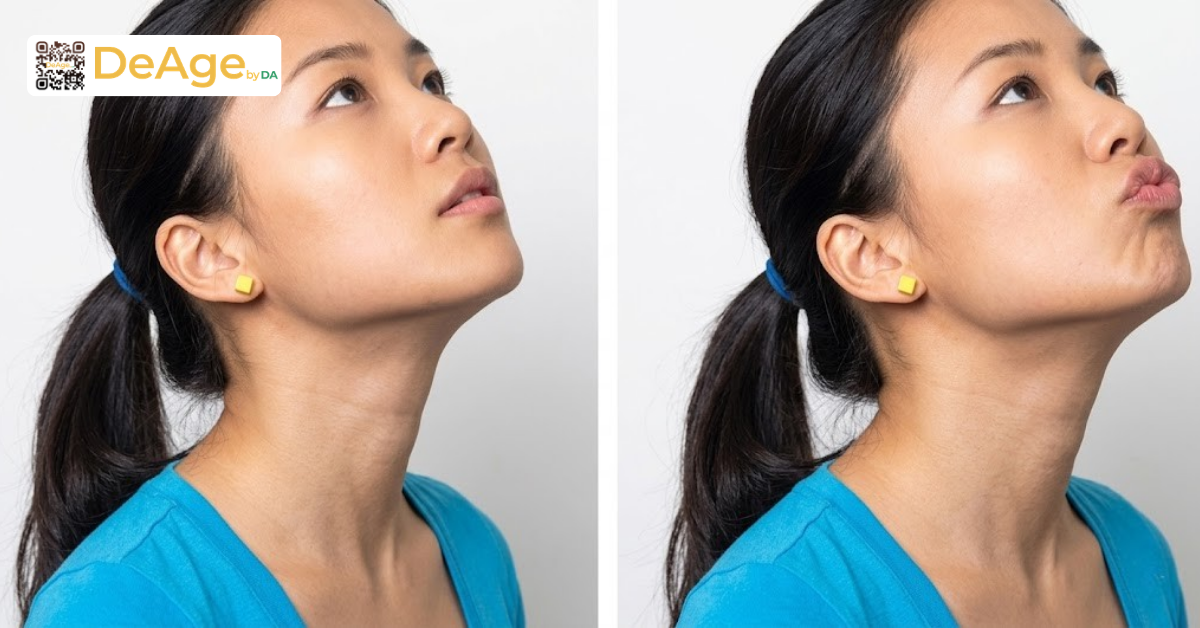 Động tác chu môi hôn trần nhà (hình minh họa)
