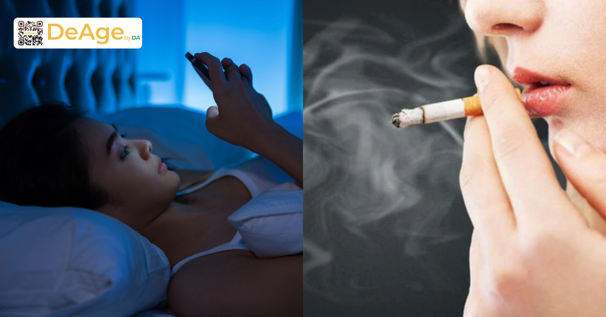 7 cách làm da căng bóng, mịn màng chuẩn xu hướng Hàn Quốc 13 HÌNH THỨC KHUYA, HÚT THUỐC