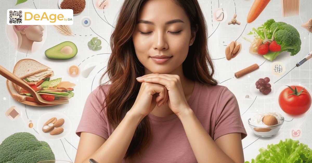 Chế độ ăn uống hợp lý và cân đối sẽ góp phần làm đẹp da từ bên trong 